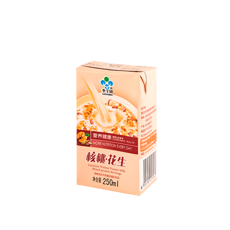核桃花生牛奶復(fù)合蛋白飲品，單瓶凈含量250ml
